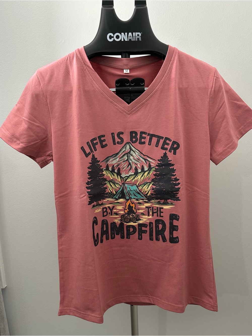 Women’s T Shirt “Life’s Better At The Camp Fire”